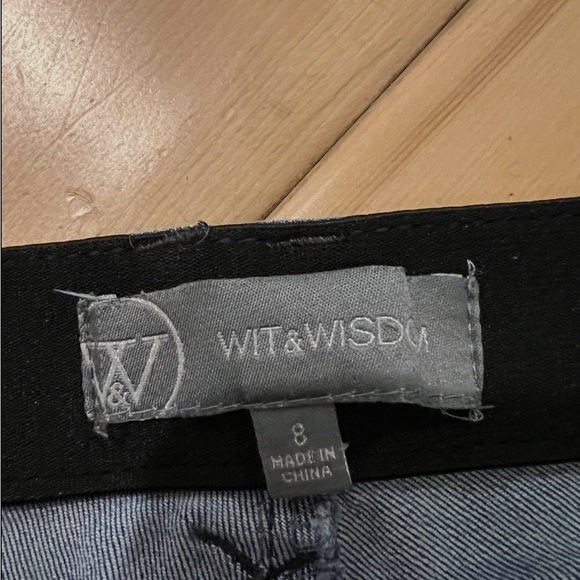 Wit & Wisdom Dark Blue Straight Leg Jeans - Picture 2 of 3